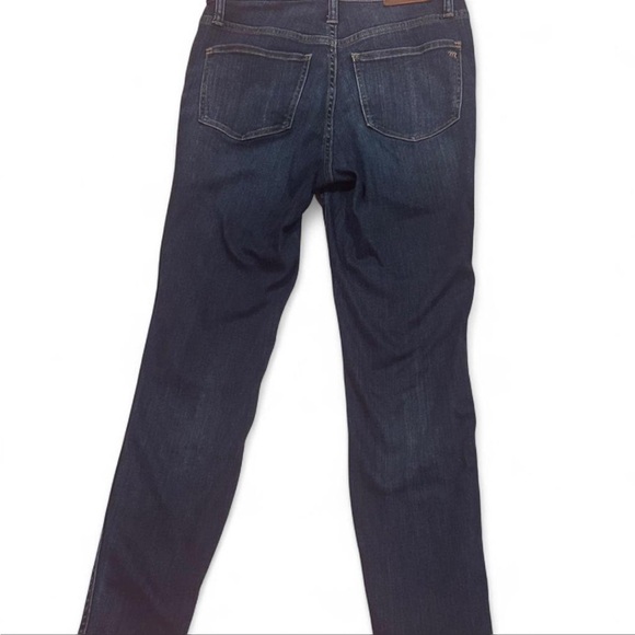 Madewell 10” High Rise Skinny Jeans | Dark Washed | 25” Inseam | Size 27 - Picture 5 of 8